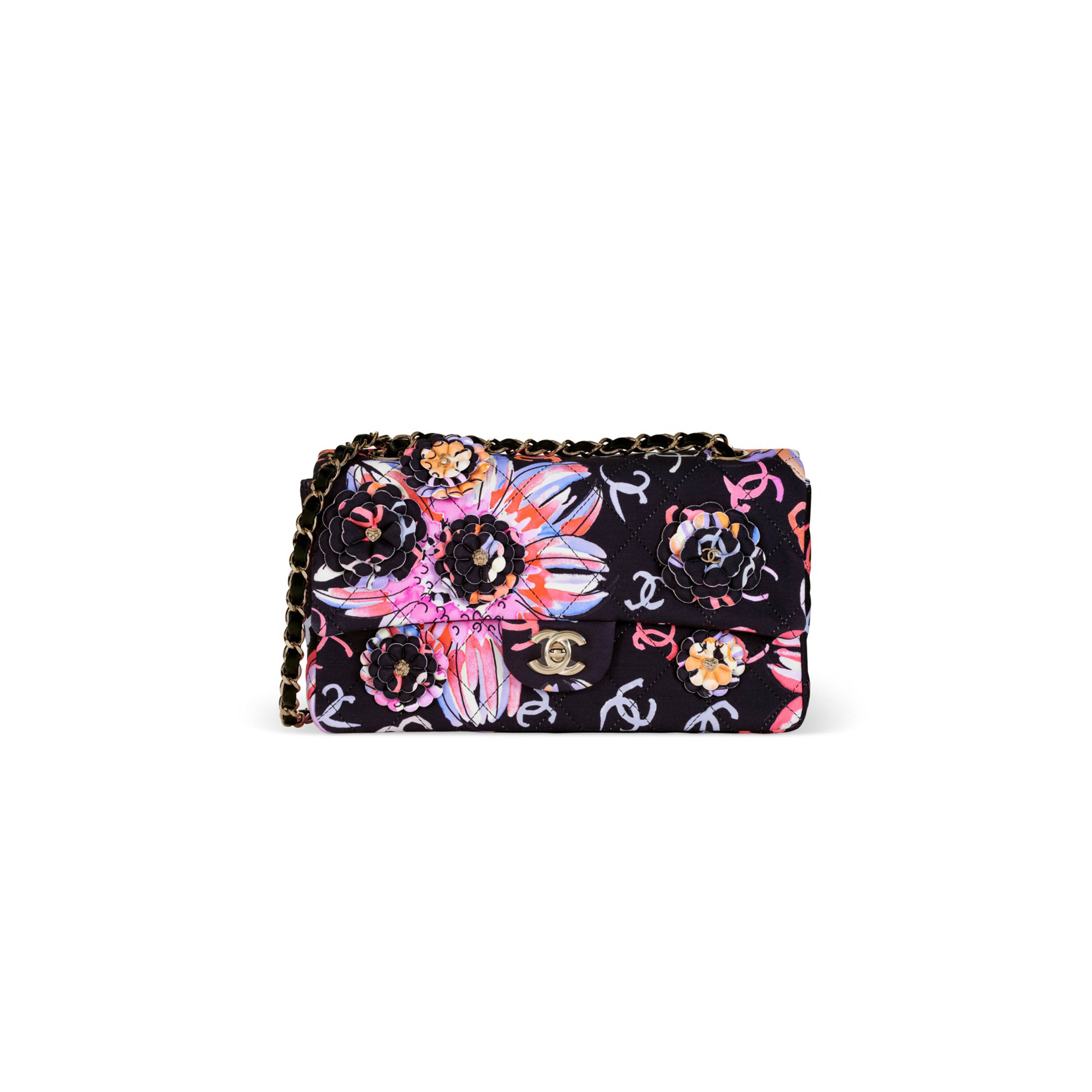 Ch**el camellia flap shoulder bag (25*14*6cm)